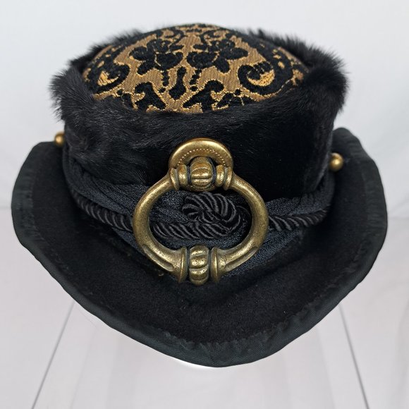 Handcrafted Steampunk Style Hat Unisex - Picture 3 of 16